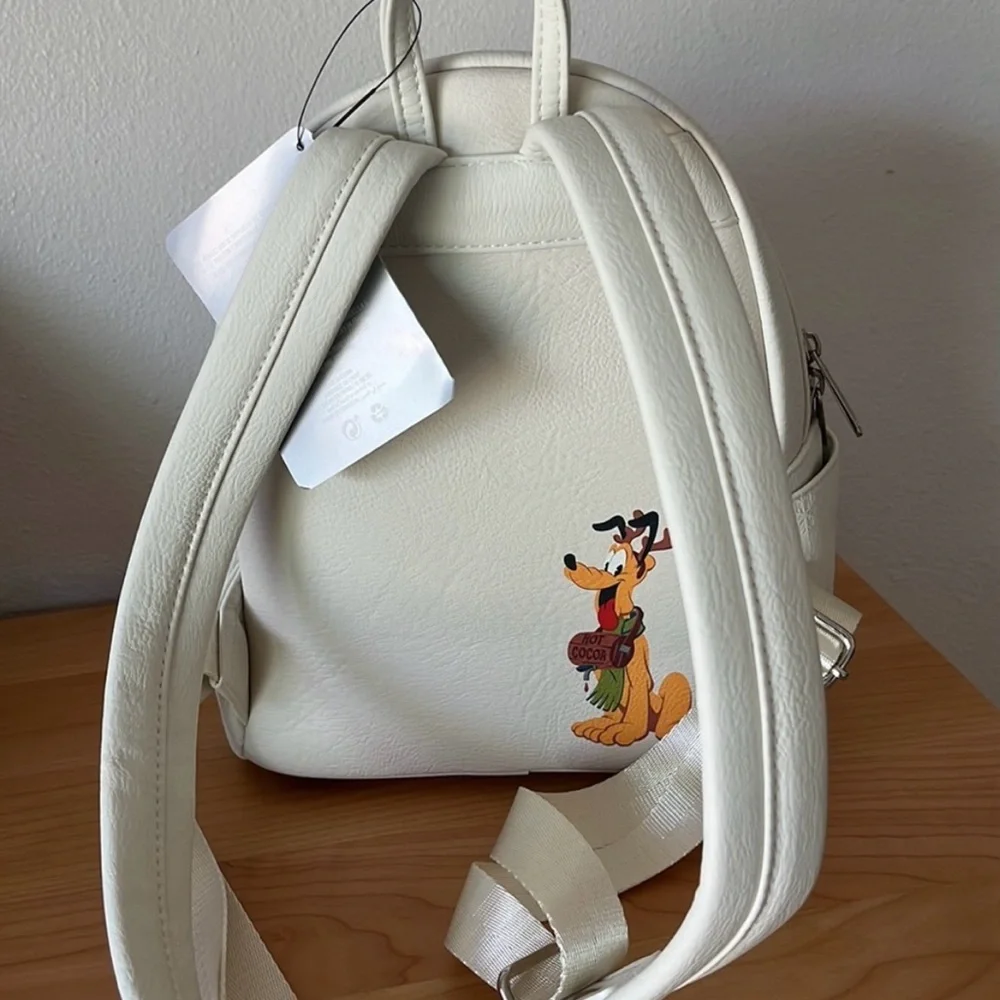 NWT Disney Loungefly Mickey & Minnie Mouse Holiday Backpack
